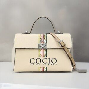 Colorful White Series Shoulder Bag – Medium Messenger Bag with Adjustable Strap